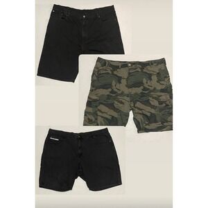 Lot of 3 Ecko Unltd‎ Levi's 569 Jeans Shorts Wrangler Cargo Camo Size 46 Mens